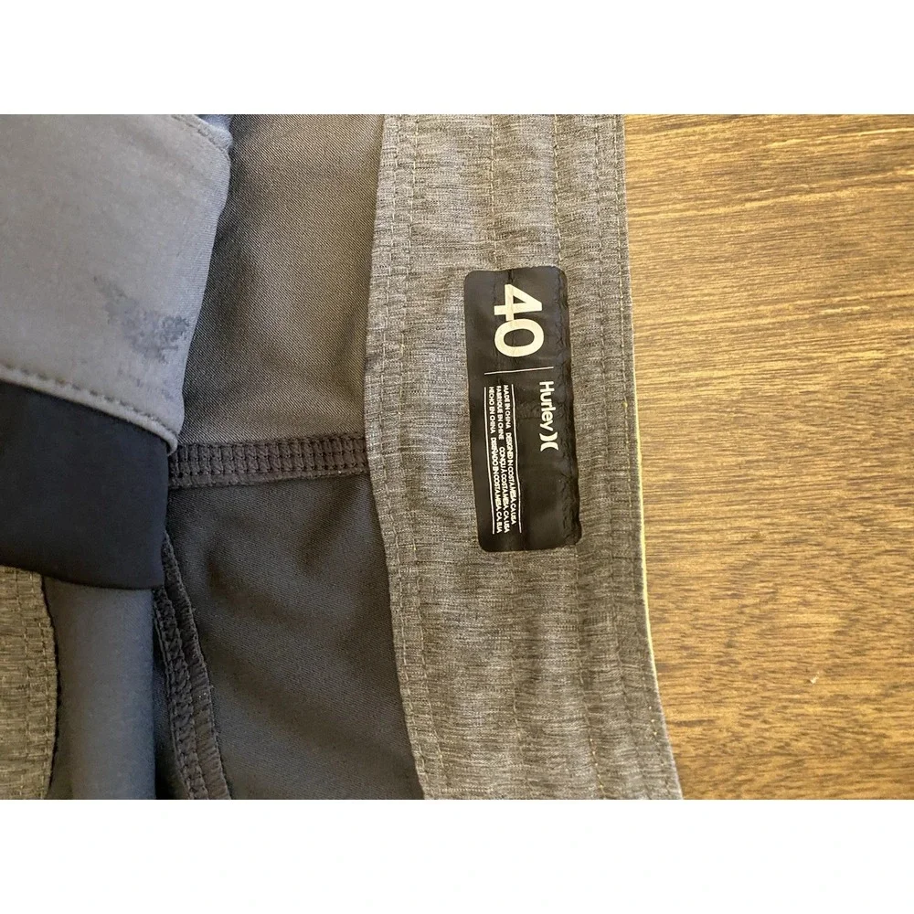 Hurley Phantom Block Party Grey/Black Mens Fashion Boardshorts 40 19